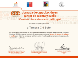 Jornada de Capacitación "Cáncer de Cabeza y Cuello"